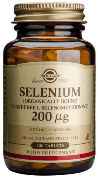 Solgar Selenio 200 Mcg (Sin Levadura) 100 Comprimidos