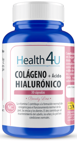 Pridaho H4U Colágeno y Ácido Hialurónico 30 Cápsulas