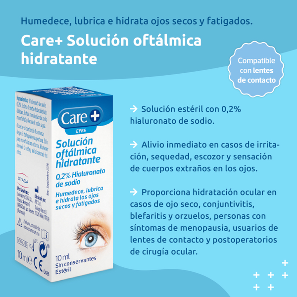 Care+ Solución Oftálmica Hidratante 10ml