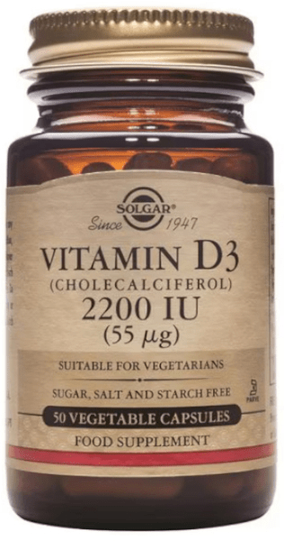 Solgar Vitamina D3 2200 Ui (Colecalciferol) 50 Cápsulas