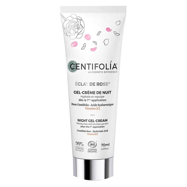Éclat de Rose Gel Crème de Nuit Bio 70ml
