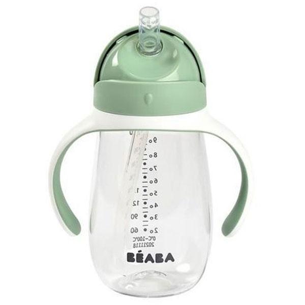 Béaba Tasse Paille Anti-Fuite Poignées Amovibles Vert Sauge 300 ml 2