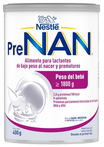 Nestle PreNAN Lactantes Bajo Peso O Prematuros 400 Gr
