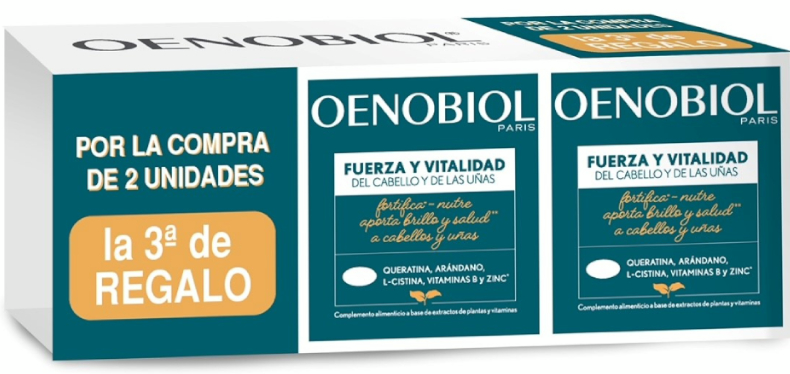 Oenobiol Capilar Fortificante Cabello Y Uñas 3x60 Comprimidos