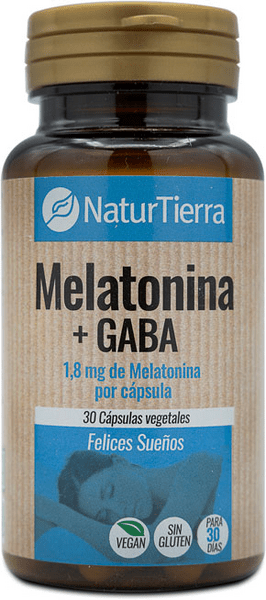 Naturtierra Melatonina + Gaba 30 Cápsulas Vegetales