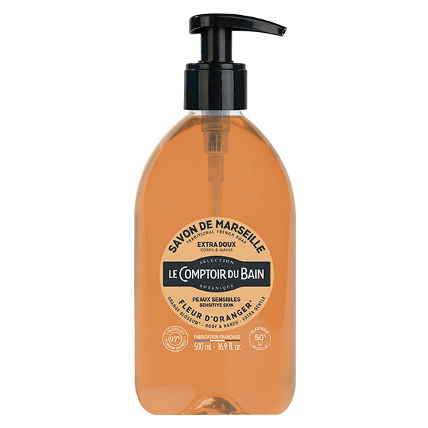 Savon de Marseille Fleur d'Oranger Extra Doux 500ml 4