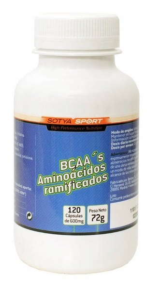 Sotya Aminoácidos Ramificados 520mg 120 Cápsulas