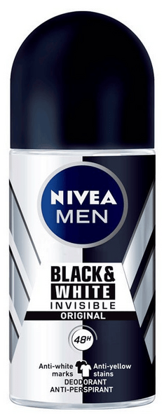 Nivea Men Desodorante Roll On Invisible Black & White Original 50ml