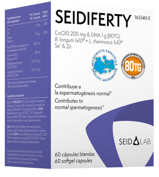 Seid Hombre Seidiferty Fertilidad Masculina 60 Cápsulas