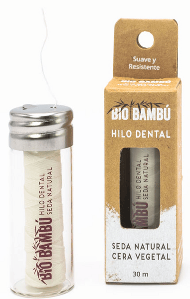 BioBambú Hilo dental de Seda Natural con Cera Vegetal 30m