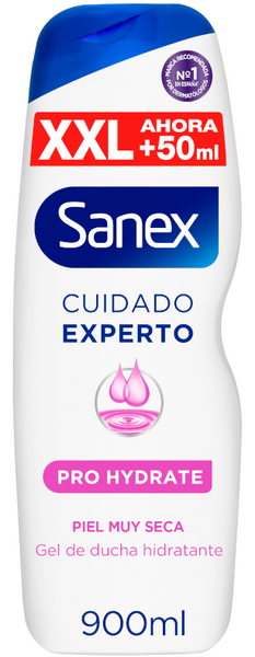 Sanex Cuidado Experto Pro Hydrate Gel De Ducha Biome Piel Muy Seca 900 Ml