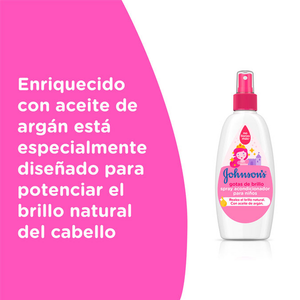 Johnson's Spray Acondicionador Niños Gotas De Brillo 200ml