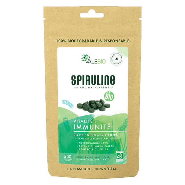 Spiruline 500mg Bio 500 comprimés 3