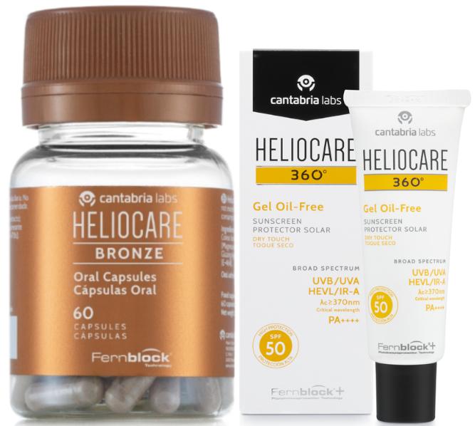 Imagen de Heliocare 360 Gel SPF50 50 ml + Bronze 60 cápsulas en OfertitasTOP