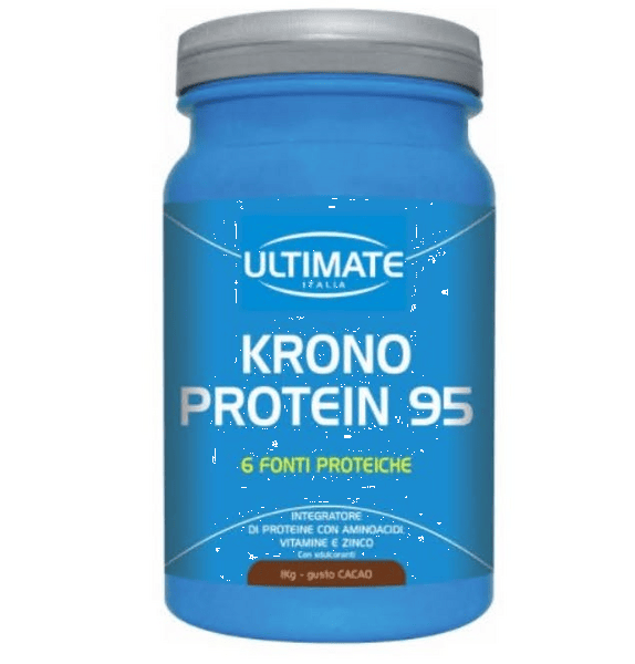 Ultimate Krono Protein 95 Integratore Alimentare Gusto Cacao 1kg