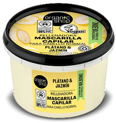 Organic Shop Mascarilla Capilar Reparadora Jazmín y Plátano 250 ml
