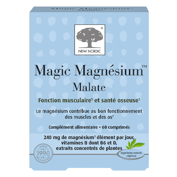 Magic Magnésium Malate Fonction musculaire et santé osseuse 60 comprimés 2