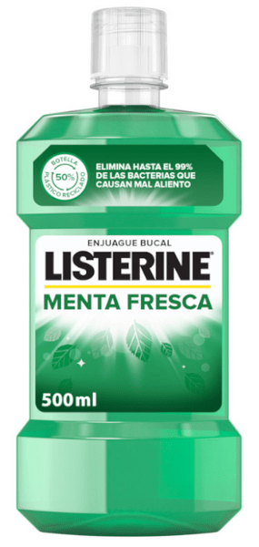 Listerine Enjuague Bucal Menta Fresca 500 ml