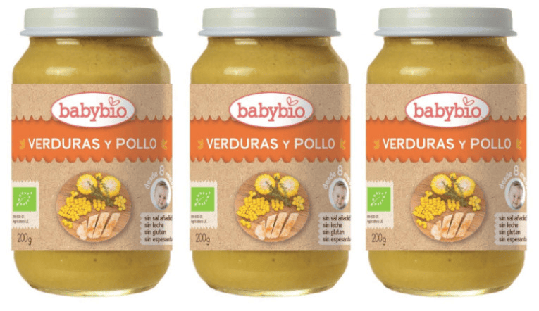 Babybio Tarrito Menú Tradición Pollo +8m 3x200 gr