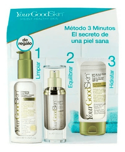 Your Good Skin Minutos Crema de Día 75 ml + Concentrado 30 ml + Limpiador 150 ml Gratis