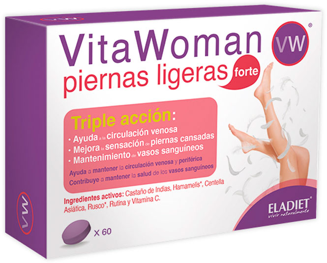 Eladiet Vitawoman Forte Piernas Ligeras 60 Comprimidos