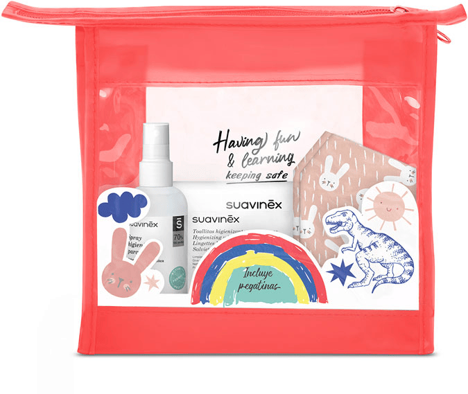 Suavinex Neceser Infantil Higienizante Rojo