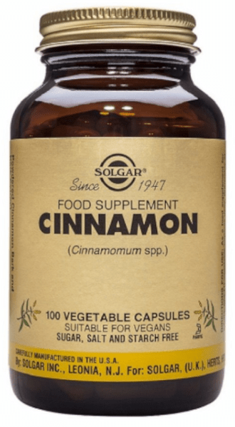 Solgar Canela China 100 Cápsulas Vegetales