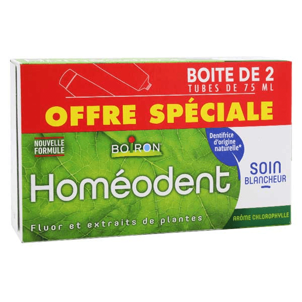 Homéodent Dentifrice Soin Blancheur Chlorophylle Lot de 2 x 75ml 4