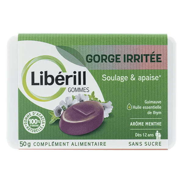 gommes gorge irritée boite de 50g 2