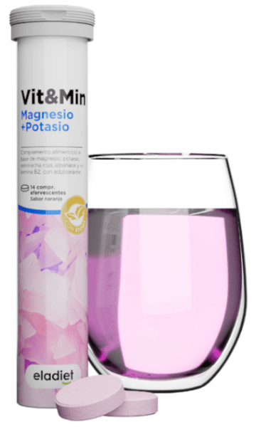En Oferta Eladiet Vit Min Magnesio + Potasio 14 Comprimidos Sabor Naranja