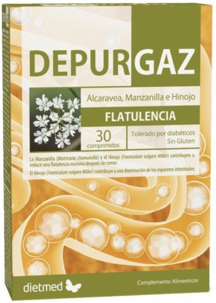 Dietmed Depurgaz Flatulencia 30 Comprimidos