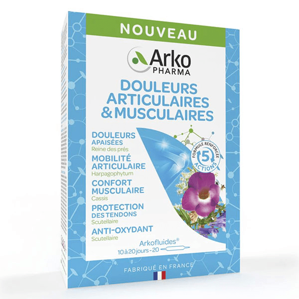 Arkofluides Douleurs Articulaires & Musculaires 20 ampoules 2