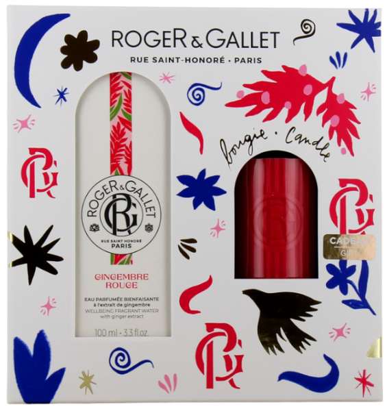 Roger&Gallet Gingembre Rouge Agua Perfumada Bienestar 100 Ml + Vela