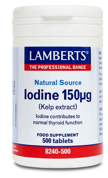 Lamberts Yodo 150Mg (Como Yoduro Potásico) 180 Tabletas