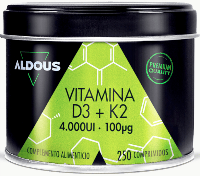 Aldous Bio Vitamina D3+K2 250 Comprimidos