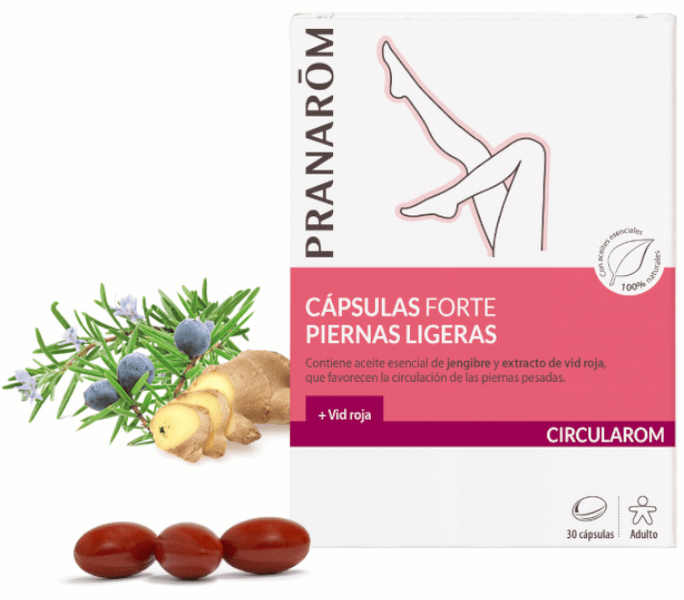 Pranarom Circularom Conf Piernas Ligera Forte 30 Cápsulas 30 Ct - Imagen 4