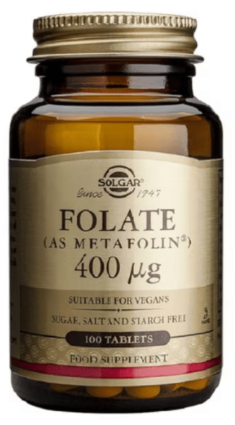 Solgar Folato Metafolin 400 mcg 100 Comprimidos