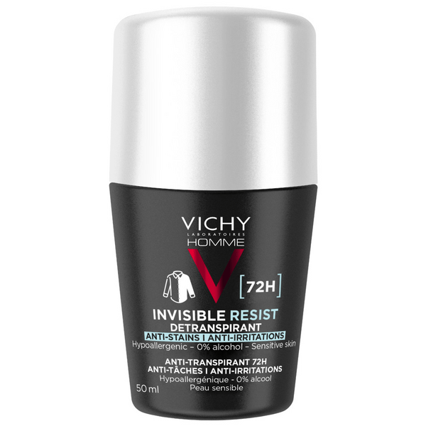 Homme Dermo-Détranspirant Invisible Protect 72H Anti-Taches Anti-Irritations 50ml 3