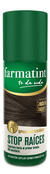 Farmatint Spray Intantáneo Stop Raíces Castaño Oscuro 75 ml