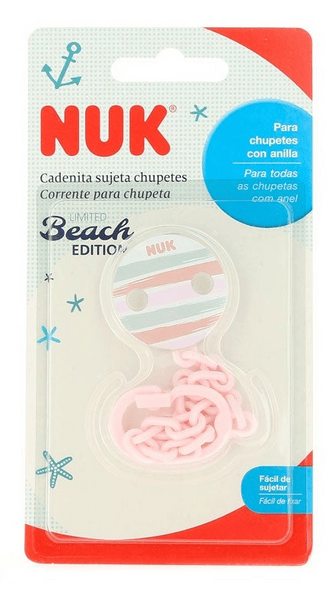 Nuk Cadena Sujeta Chupetes Beach Rosa