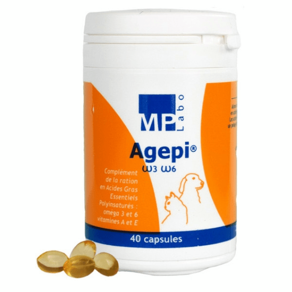 Agepi Oméga 3 et 6 Chien Chat 40 capsules 2