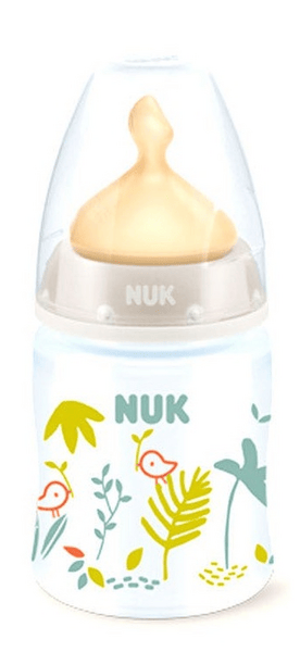 Nuk Biberón First Choice+ Jungle Talla M 0-6m Látex 150 ml Gris