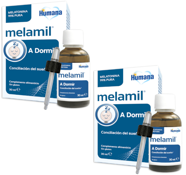 Humana Melamil Melatonina en Gotas 2x30 ml