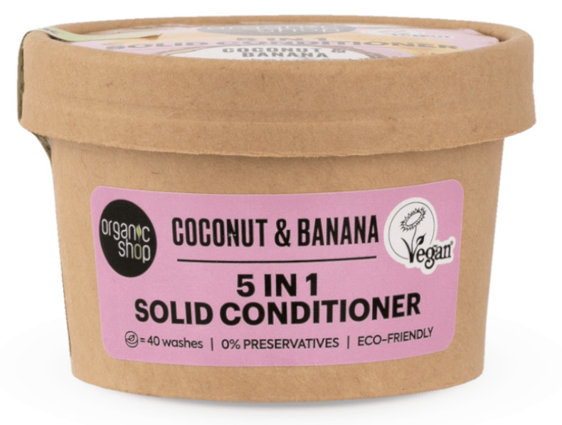 Organic Shop Acondicionador Sólido 5 en 1 Plátano y Coco