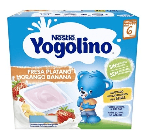 Nestlé Yogolino Fresa Y Plátano +6M 4X100 Gr