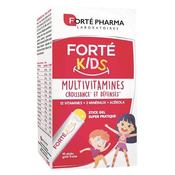 Forté Kids Multivitamines Calcium Acérola Dès 3 ans 10 sticks gel 3