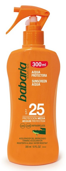 Babaria Spray Aqua Protector Solar SPF25 Aloe 300ml