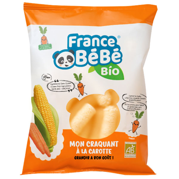 Mon Craquant Maïs Carotte +7m Bio 20g