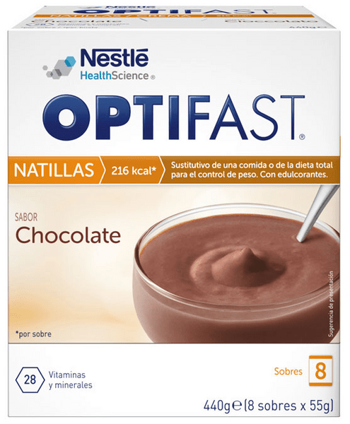 Optifast Natilla De Chocolate 8 Sobres