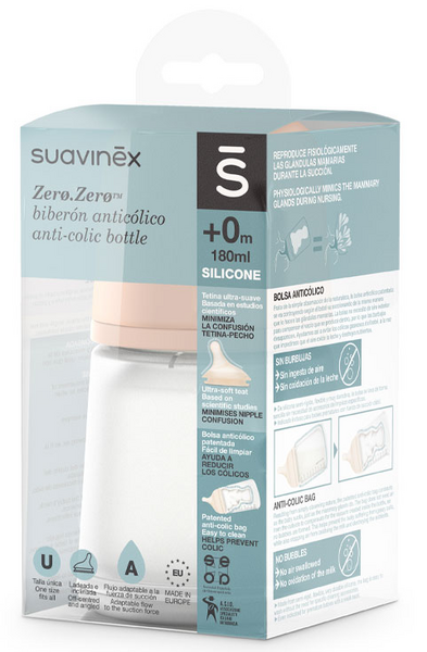 Suavinex Biberon Anticolico Zero Zero Lactancia Mixta +0m 180ml